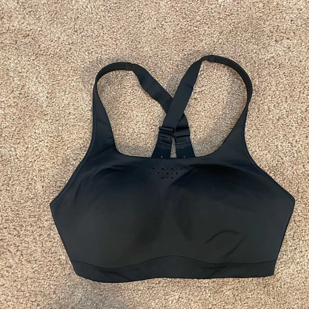 Athleta Black High-Support Racerback Sports Bra